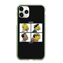 Чехол iPhone 11 Pro матовый Mozes band, цвет: 3D-салатовый