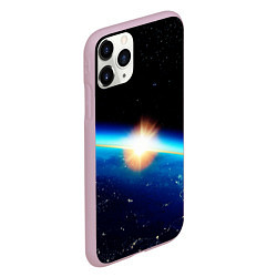 Чехол iPhone 11 Pro матовый КОСМИЧЕСКИЙ РАССВЕТ 3D, цвет: 3D-розовый — фото 2