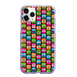 Чехол iPhone 11 Pro матовый Эмоции, цвет: 3D-светло-сиреневый