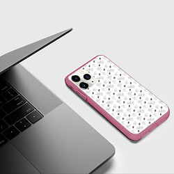 Чехол iPhone 11 Pro матовый JUDO, цвет: 3D-малиновый — фото 2