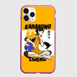 Чехол iPhone 11 Pro матовый Юу Нишиноя из Карасуно Haikyu!!