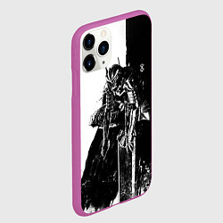 Чехол iPhone 11 Pro матовый Берсерк черно-белый, цвет: 3D-фиолетовый — фото 2