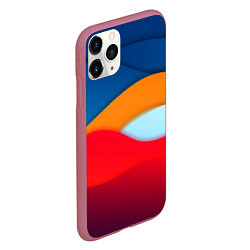 Чехол iPhone 11 Pro матовый Палитра Цвета, цвет: 3D-малиновый — фото 2