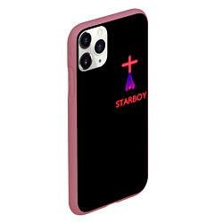 Чехол iPhone 11 Pro матовый STARBOY - The Weeknd, цвет: 3D-малиновый — фото 2