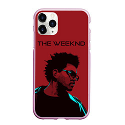 Чехол iPhone 11 Pro матовый The weeknd, цвет: 3D-розовый