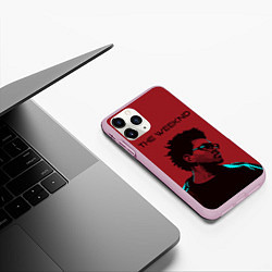 Чехол iPhone 11 Pro матовый The weeknd, цвет: 3D-розовый — фото 2