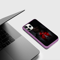 Чехол iPhone 11 Pro матовый Сериал Пищеблок, цвет: 3D-фиолетовый — фото 2