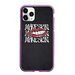 Чехол iPhone 11 Pro матовый Maneskin Maneskin, цвет: 3D-фиолетовый