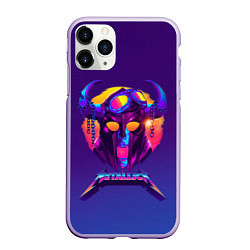 Чехол iPhone 11 Pro матовый Metallica Neon, цвет: 3D-светло-сиреневый