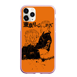 Чехол iPhone 11 Pro матовый Токийские мстители ораньжевый, цвет: 3D-розовый