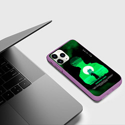 Чехол iPhone 11 Pro матовый Ророноа Зоро One Piece, цвет: 3D-фиолетовый — фото 2
