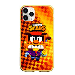 Чехол iPhone 11 Pro матовый Грифф Griff Brawl Stars, цвет: 3D-желтый