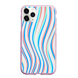 Чехол iPhone 11 Pro матовый Морская Лагуна!, цвет: 3D-розовый