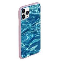 Чехол iPhone 11 Pro матовый Чистая вода, цвет: 3D-розовый — фото 2