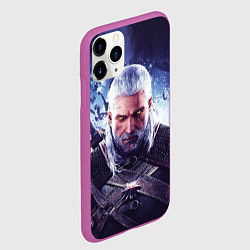 Чехол iPhone 11 Pro матовый THE WITCHER GERALT OF RIVIA, цвет: 3D-фиолетовый — фото 2