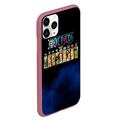 Чехол iPhone 11 Pro матовый Пират Соломенной Шляпы One Piece, цвет: 3D-малиновый — фото 2