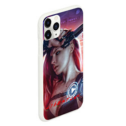 Чехол iPhone 11 Pro матовый CYBERPUNK ПАНКРОК, цвет: 3D-белый — фото 2