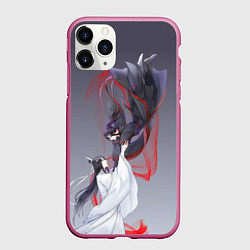 Чехол iPhone 11 Pro матовый Магистр дъявольского культа, цвет: 3D-малиновый