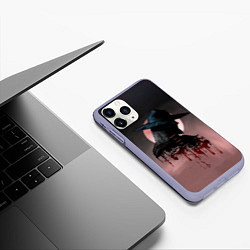 Чехол iPhone 11 Pro матовый Blind Hunter, цвет: 3D-светло-сиреневый — фото 2