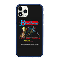 Чехол iPhone 11 Pro матовый Bloodborne 8 bit, цвет: 3D-тёмно-синий
