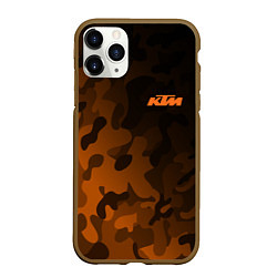 Чехол iPhone 11 Pro матовый KTM КТМ CAMO RACING