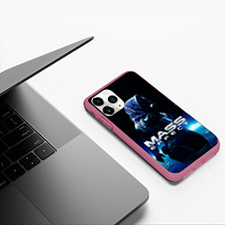 Чехол iPhone 11 Pro матовый MASS EFFECT ТАЛИ ЗОРА, цвет: 3D-малиновый — фото 2