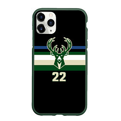 Чехол iPhone 11 Pro матовый Milwaukee Bucks форма Крис Миддлтон
