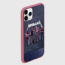 Чехол iPhone 11 Pro матовый METALLICA ГРУППА МЕТАЛЛИКА Z, цвет: 3D-малиновый — фото 2