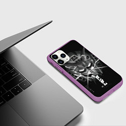 Чехол iPhone 11 Pro матовый GUNDAM, цвет: 3D-фиолетовый — фото 2