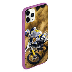 Чехол iPhone 11 Pro матовый HUSQVARNA ХУСКВАРНА SPORT, цвет: 3D-фиолетовый — фото 2