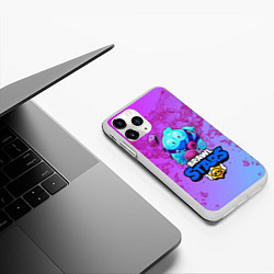 Чехол iPhone 11 Pro матовый BRAWL STARS SQUEAK: СКВИК, цвет: 3D-белый — фото 2