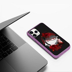 Чехол iPhone 11 Pro матовый Bad Girl Nagatoro, цвет: 3D-фиолетовый — фото 2