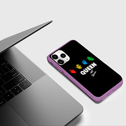 Чехол iPhone 11 Pro матовый Hot Space, цвет: 3D-фиолетовый — фото 2