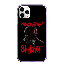 Чехол iPhone 11 Pro матовый CHRIS FENH SLIPKNOT СЛИПКНОТ Z, цвет: 3D-светло-сиреневый