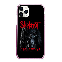 Чехол iPhone 11 Pro матовый MICK THOMPSON SLIPKNOT СЛИПКНОТ Z, цвет: 3D-розовый