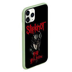 Чехол iPhone 11 Pro матовый SID WILSON SLIPKNOT СЛИПКНОТ Z, цвет: 3D-салатовый — фото 2