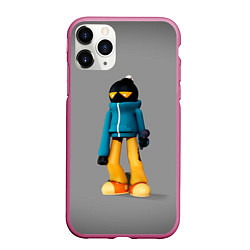 Чехол iPhone 11 Pro матовый Friday Night Funkin Whitty, цвет: 3D-малиновый