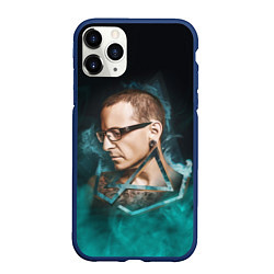 Чехол iPhone 11 Pro матовый CHESTER LINKIN PARK ЛИНКИН ПАРК Z, цвет: 3D-тёмно-синий