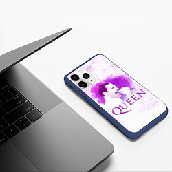 Чехол iPhone 11 Pro матовый Freddie Mercury Queen Z, цвет: 3D-тёмно-синий — фото 2