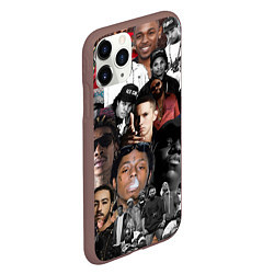 Чехол iPhone 11 Pro матовый Короли Рэпа KING RAP, цвет: 3D-коричневый — фото 2