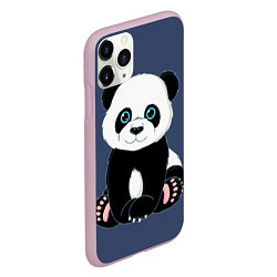 Чехол iPhone 11 Pro матовый Милая Панда Sweet Panda, цвет: 3D-розовый — фото 2