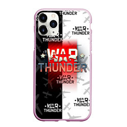 Чехол iPhone 11 Pro матовый WAR THUNDER ВАР ТАНДЕР, цвет: 3D-розовый