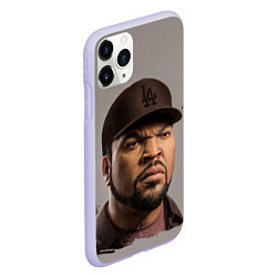 Чехол iPhone 11 Pro матовый Ice Cube Айс Куб Z, цвет: 3D-светло-сиреневый — фото 2