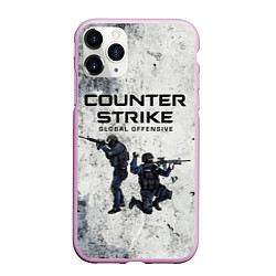 Чехол iPhone 11 Pro матовый COUNTER TERRORIST CS GO Z, цвет: 3D-розовый