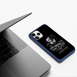 Чехол iPhone 11 Pro матовый JOHNNY CASH, цвет: 3D-тёмно-синий — фото 2