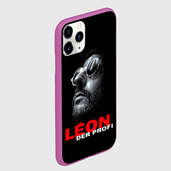 Чехол iPhone 11 Pro матовый ЛЕОН КИЛЛЕР, цвет: 3D-фиолетовый — фото 2