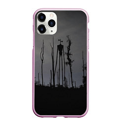Чехол iPhone 11 Pro матовый Сиреноголовый В Лесу Игра, цвет: 3D-розовый