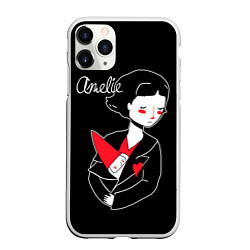 Чехол iPhone 11 Pro матовый Amelie, цвет: 3D-белый