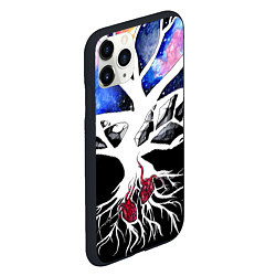 Чехол iPhone 11 Pro матовый Звёздные сердца, цвет: 3D-черный — фото 2