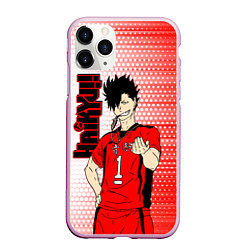 Чехол iPhone 11 Pro матовый Куроо Тецуро Kuroo Tetsuro, цвет: 3D-розовый